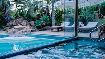 Indoor pool, outdoor pool