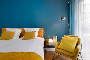 1 slaapkamer, een strijkplank/strijkijzer, internet, beddengoed