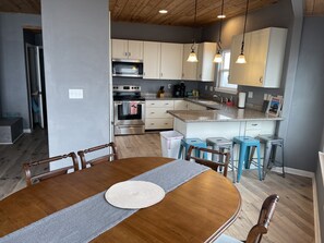 Fridge, microwave, oven, stovetop - Stunning Beachfront 3 Bedroom Home, CoralMoonBeach (Gilchrist)