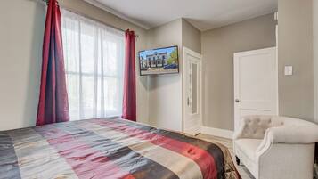 Desk, iron/ironing board, free WiFi, bed sheets