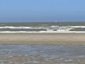 Vlak bij het strand