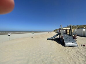 Vlak bij het strand