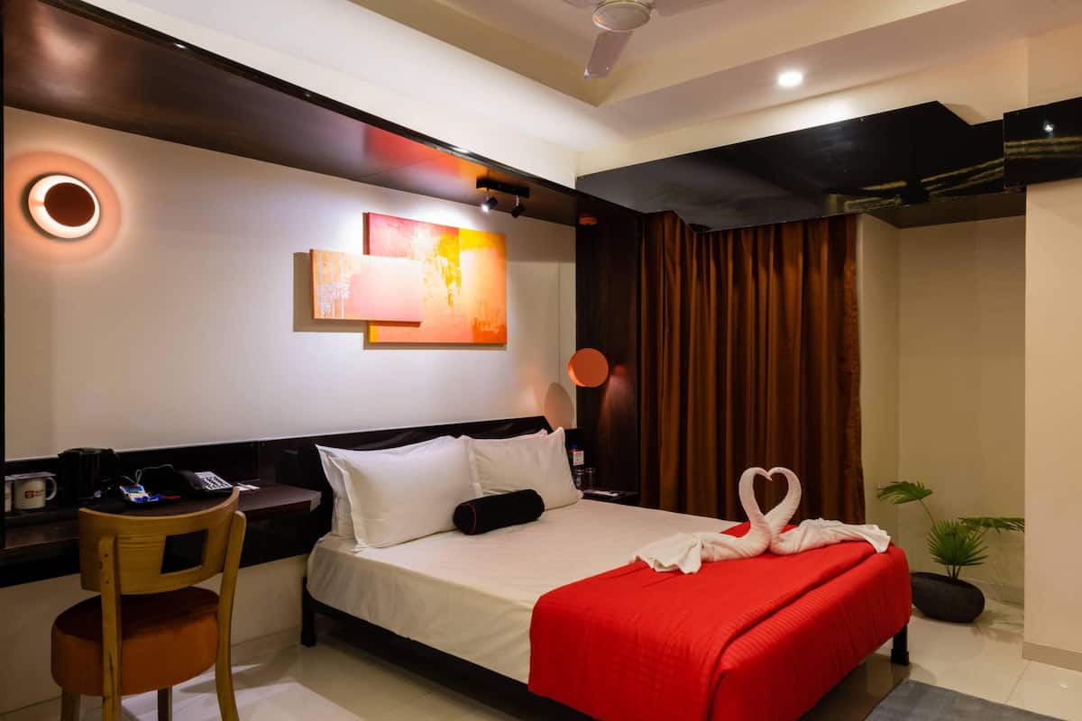 Quarto luxo | Roupas de cama premium, frigobar, cofres nos quartos, escrivaninha