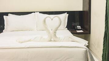 Premium bedding, minibar, in-room safe, desk