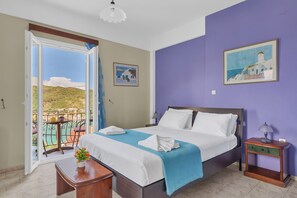 1 bedroom, free WiFi, bed sheets - Studio 'Veronis 7' with Sea View, Shared Pool & Wi-Fi (Ithaca)