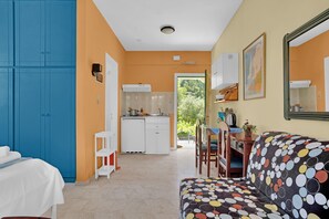 1 室のベッドルーム、WiFi (無料)、ベッドシーツ