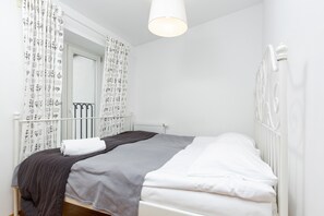 Apartamento, 1 quarto, cozinha | 1 quarto, roupa de cama