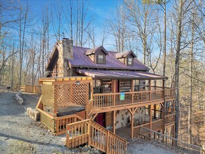 Exterior - Rise & Shine with Game Room Fun - Pet-Friendly Cabin near Gatlinburg! (SEVIERVILLE)