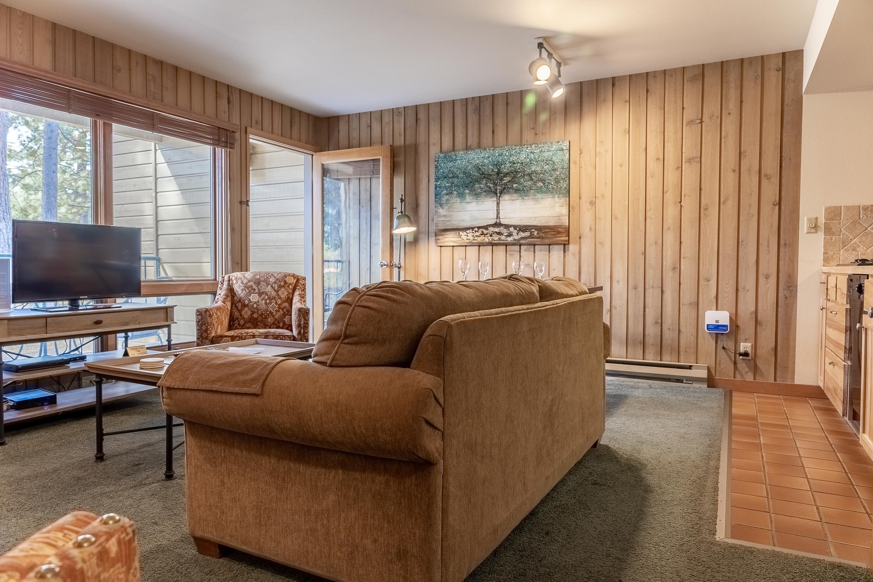 Location and Privacy in Lower-Level Condo with Mt. Bachelor Village Amenities!