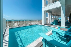A heated pool - Shore Thing by GSVR | Renovated Beachfront Retreat w/ Private Pool + FREE Activities/Golf (Gulf Shores)