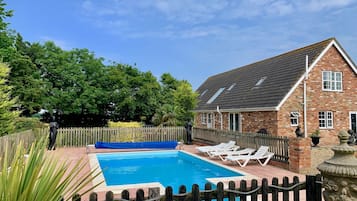 A heated pool