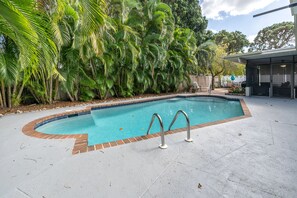 A heated pool