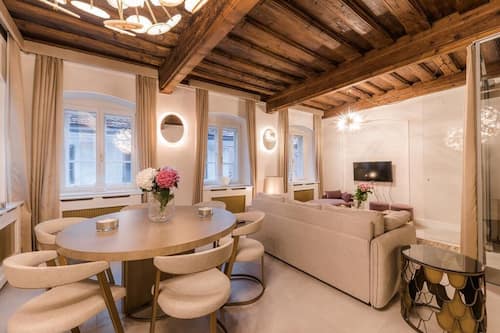 Deluxe Apartment | Living area | Smart TV