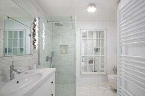 Free toiletries, hair dryer, towels, soap