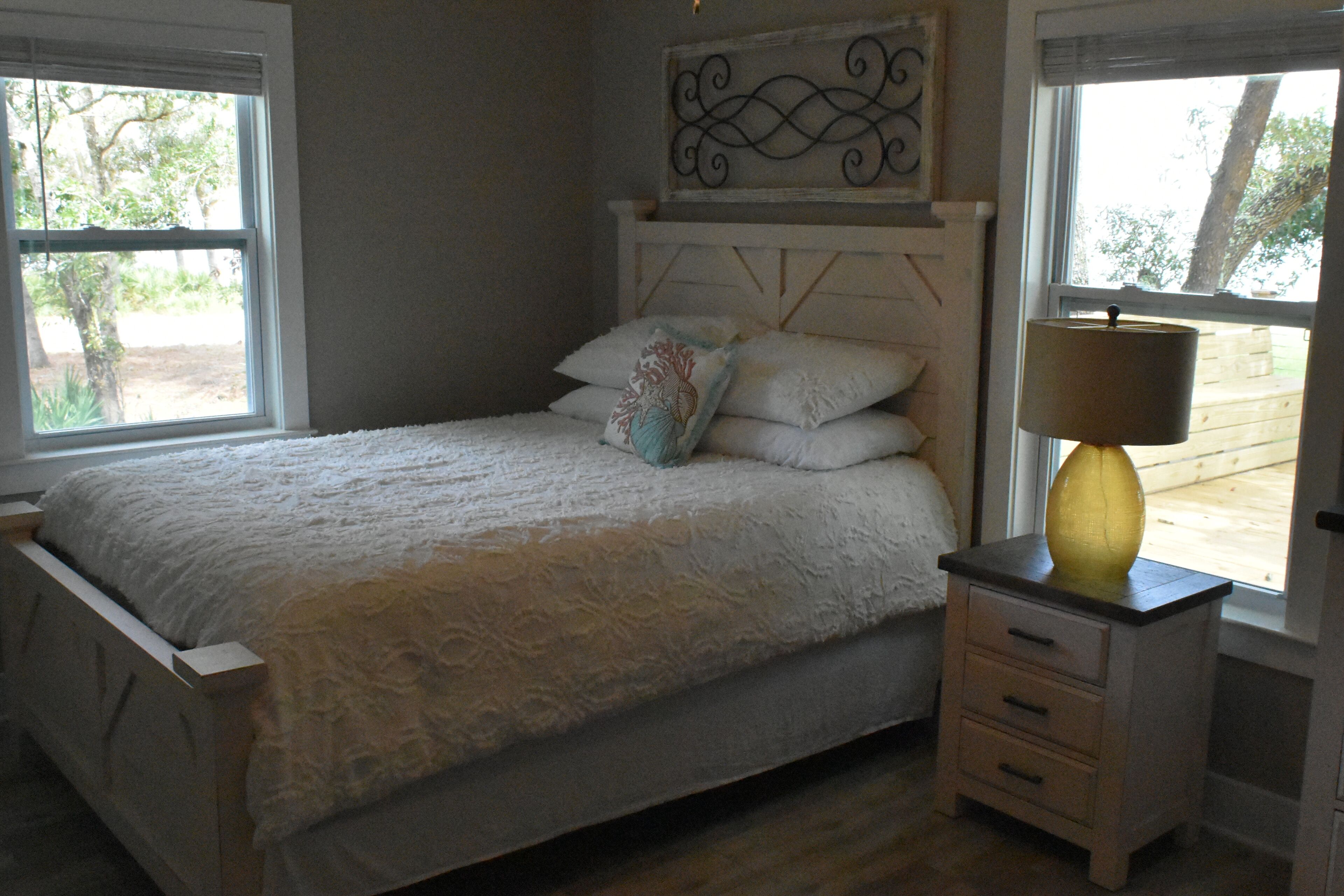 Waterfront house with beautiful views of Perdido Bay facing Florida.