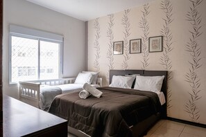 Apartamento | 2 quartos, individualmente mobiliados, Wi-Fi de cortesia, roupa de cama