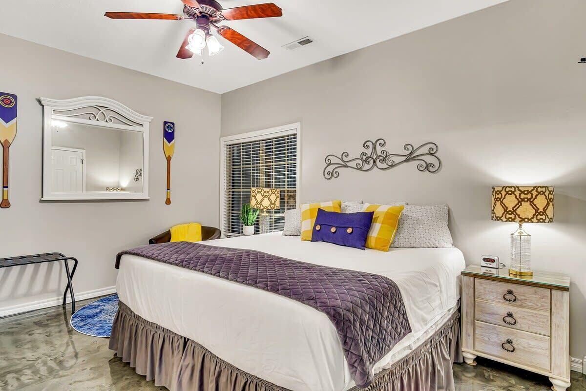 2 bedrooms, iron/ironing board, travel crib, WiFi