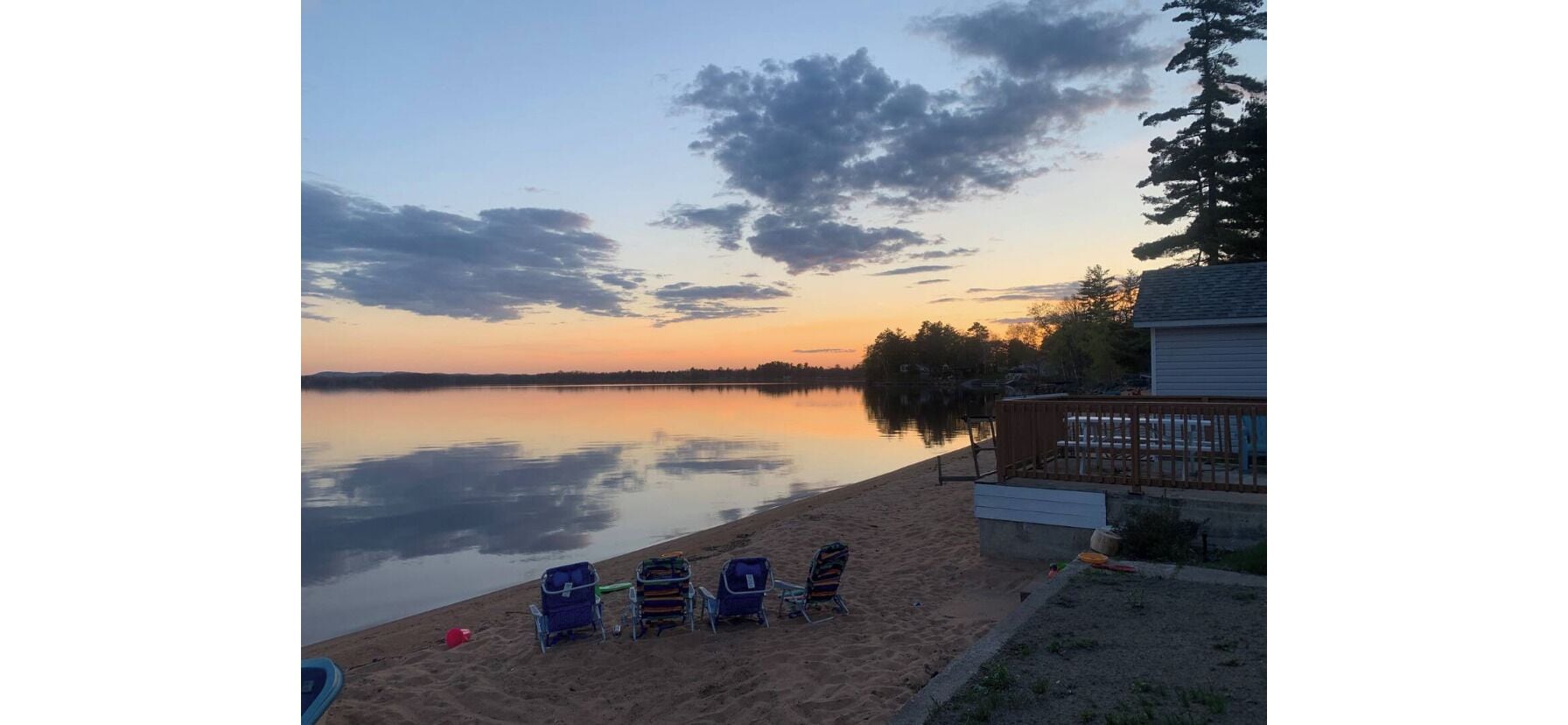 Blick von der Unterkunft