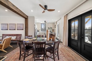 Dining - Spacious Winter Retreat w/ Hot Tub, Games, Fire Pit & Scenic Hilltop Views! (Thompson)