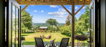 Spacious Winter Retreat w/ Hot Tub, Games, Fire Pit & Scenic Hilltop Views!