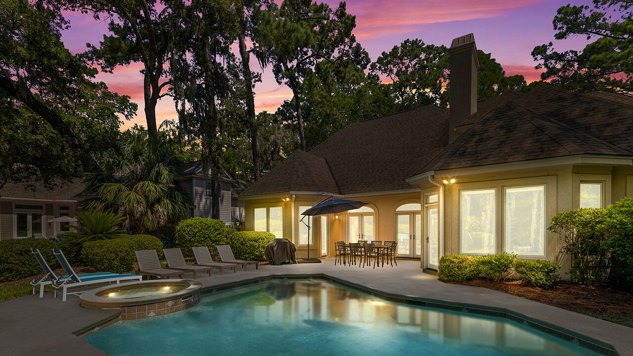 Pet-Friendly Sea Pines House with Private Pool, Quiet Backyard, Near Beach/Golf