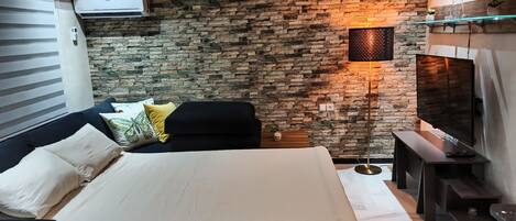 1 chambre, fer et planche à repasser, Wi-Fi gratuit, draps fournis