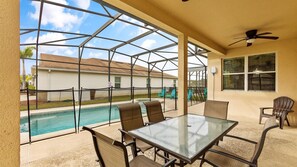 Una piscina riscaldata