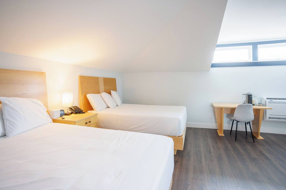 Memory foam beds, iron/ironing board (on request), WiFi (free)
