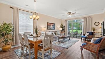 Smart TV, DVD player, books