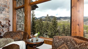 Studio (5 Bedrooms) | Oppholdsrom | TV, peis og DVD-spiller