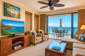 Condo, 1 Bedroom, Balcony, Ocean View (KGV-22T5) | Living area
