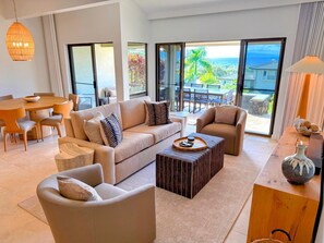 Condo (2 Bedrooms) | Living room | TV - Kapalua Golf Villas by KBM Resorts (Lahaina)