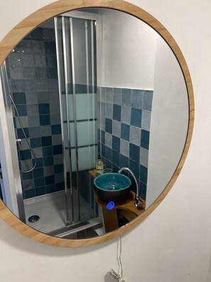 Shower, hair dryer
