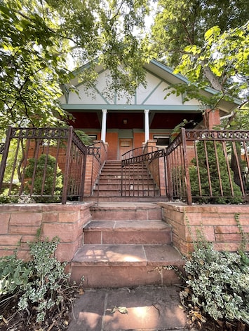 Front steps and gate