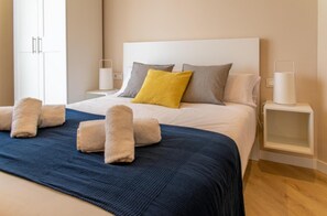 2 slaapkamers, een strijkplank/strijkijzer, wifi, beddengoed