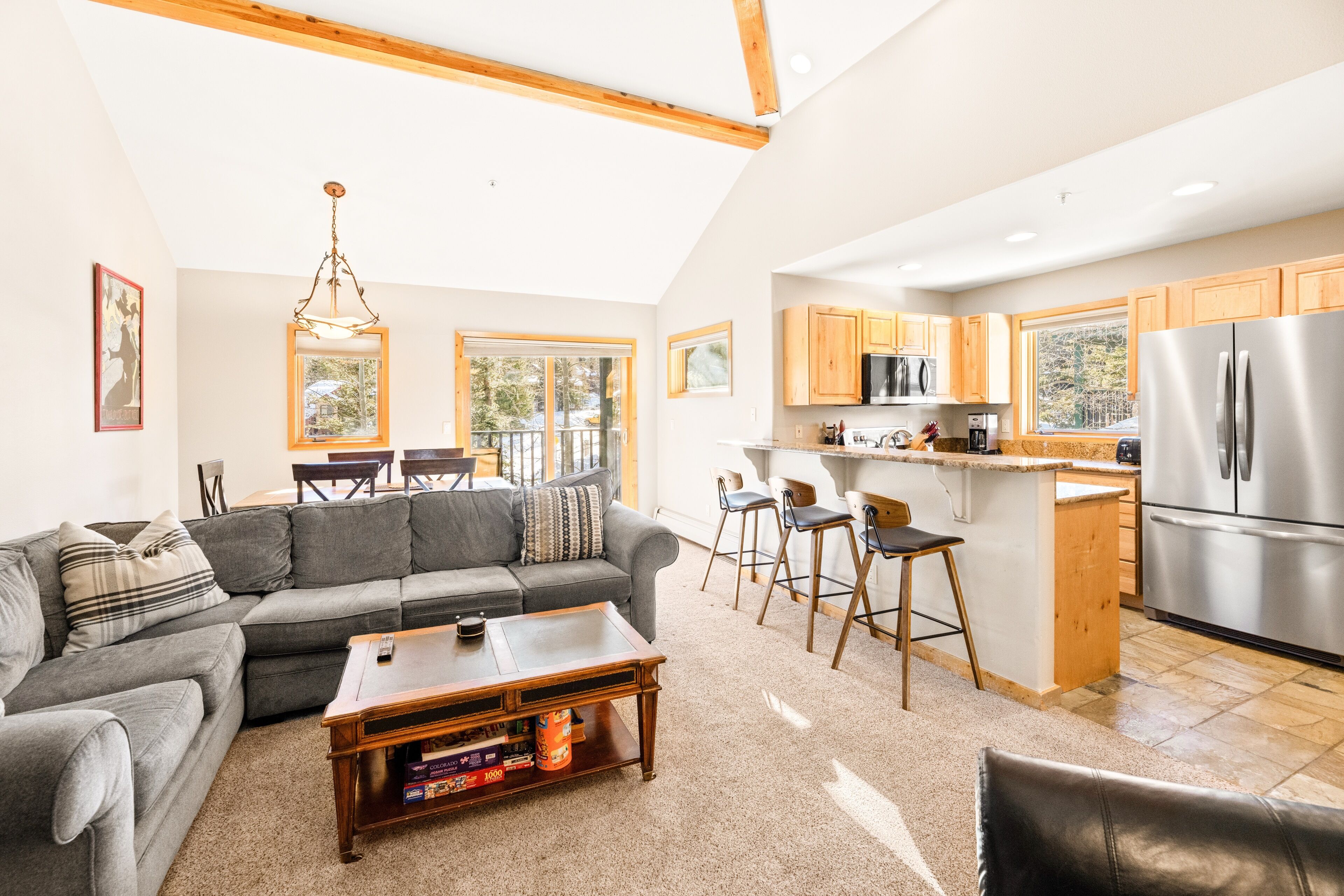 电视、壁炉、DVD 播放器