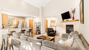 TV, fireplace, DVD player