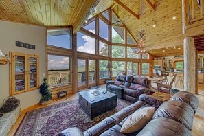 Smart TV, fireplace, table tennis, books
