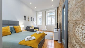 1 soverom, strykejern/-brett, wi-fi (inkludert) og sengetøy