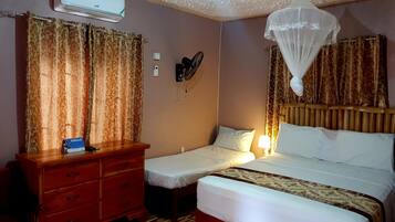 1 bedroom, blackout drapes, soundproofing, iron/ironing board