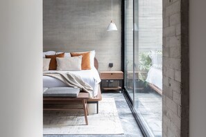 奢華公寓, 2 間臥室, 庭院 | 埃及棉床單、高級寢具、客房內保險箱、獨特裝潢