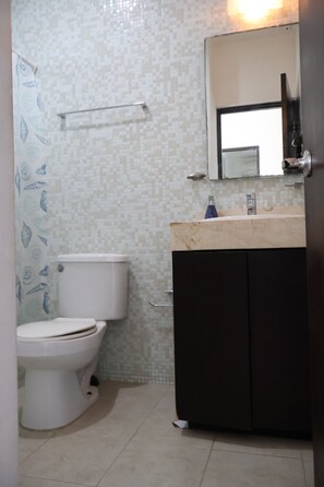 Hair dryer, towels, soap, toilet paper - Departamento para 2 personas  A 15 min de playa pública Cama matrimonial y AC (Playa del Carmen)