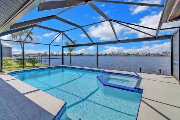 A heated pool