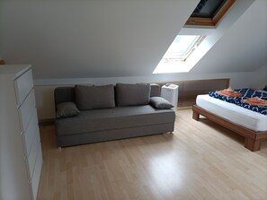 2 bedrooms, iron/ironing board, travel crib, free WiFi