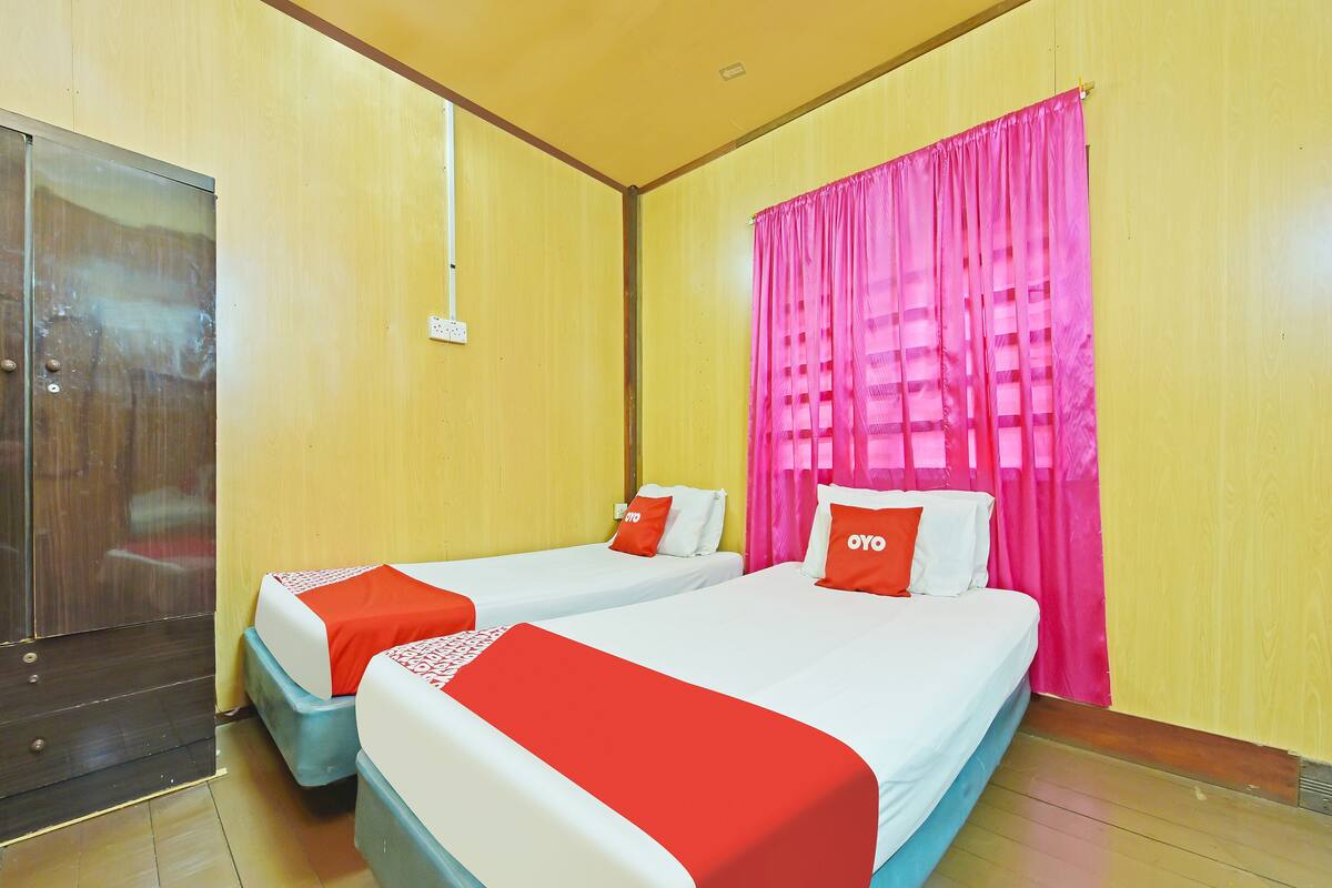 ห้องดีลักซ์ทวิน | โต๊ะทำงาน, Wi-Fi ฟรี, ผ้าปูที่นอน