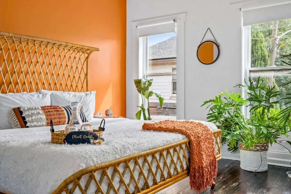 4 habitaciones, tabla de planchar con plancha, cuna de viaje y wifi
