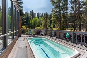 Indoor pool, a heated pool