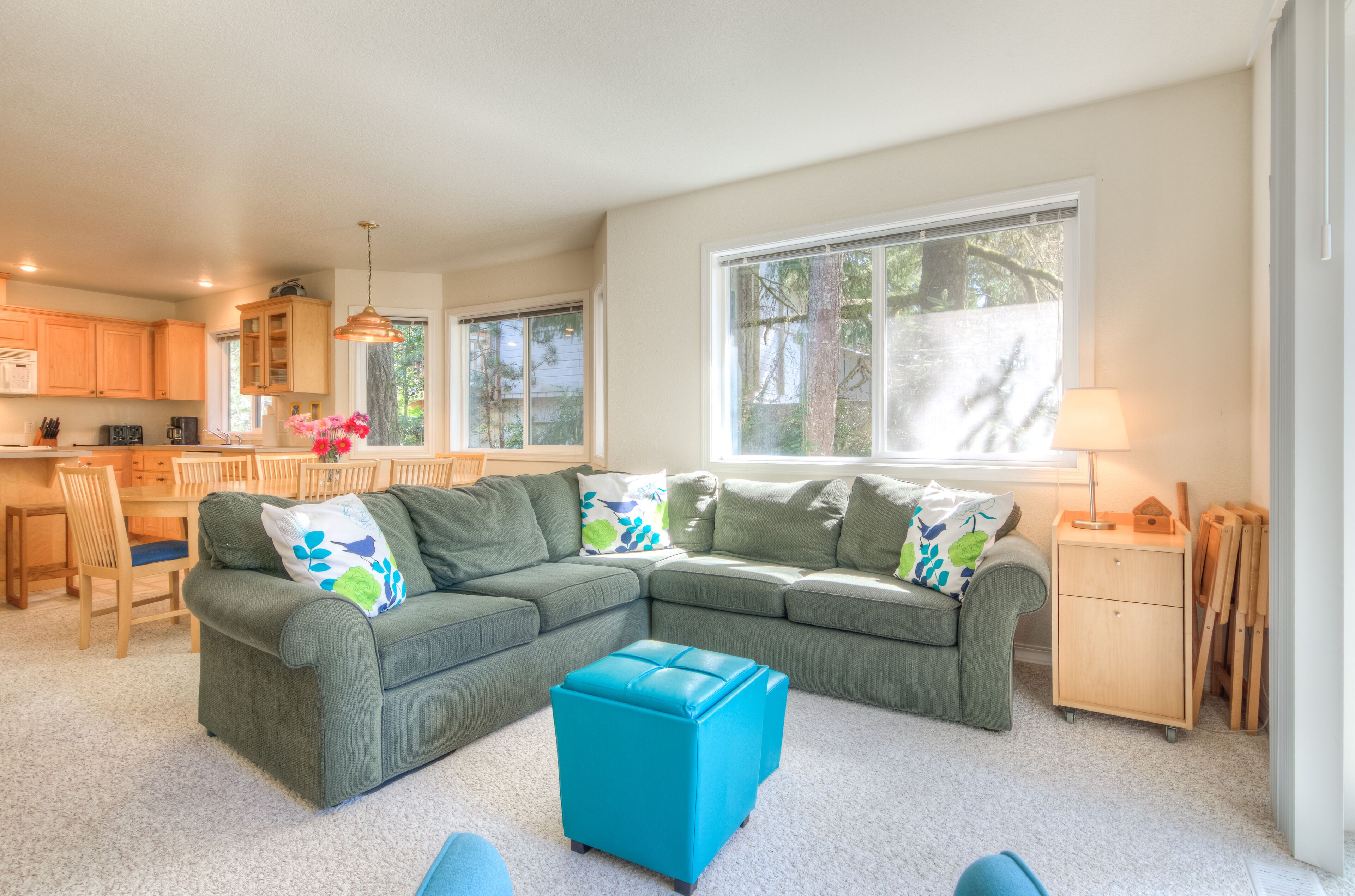 Bring the Kids and Relax in this Woodsy Manzanita Contemporary with Den!