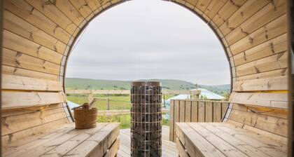 With views across Wether Fell, waking up in Goldfinch Yurt is like no other