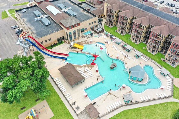 Indoor pool, outdoor pool - Arnolds Park Cabin at Bridges Bay Resort Okoboji! (Arnolds Park)